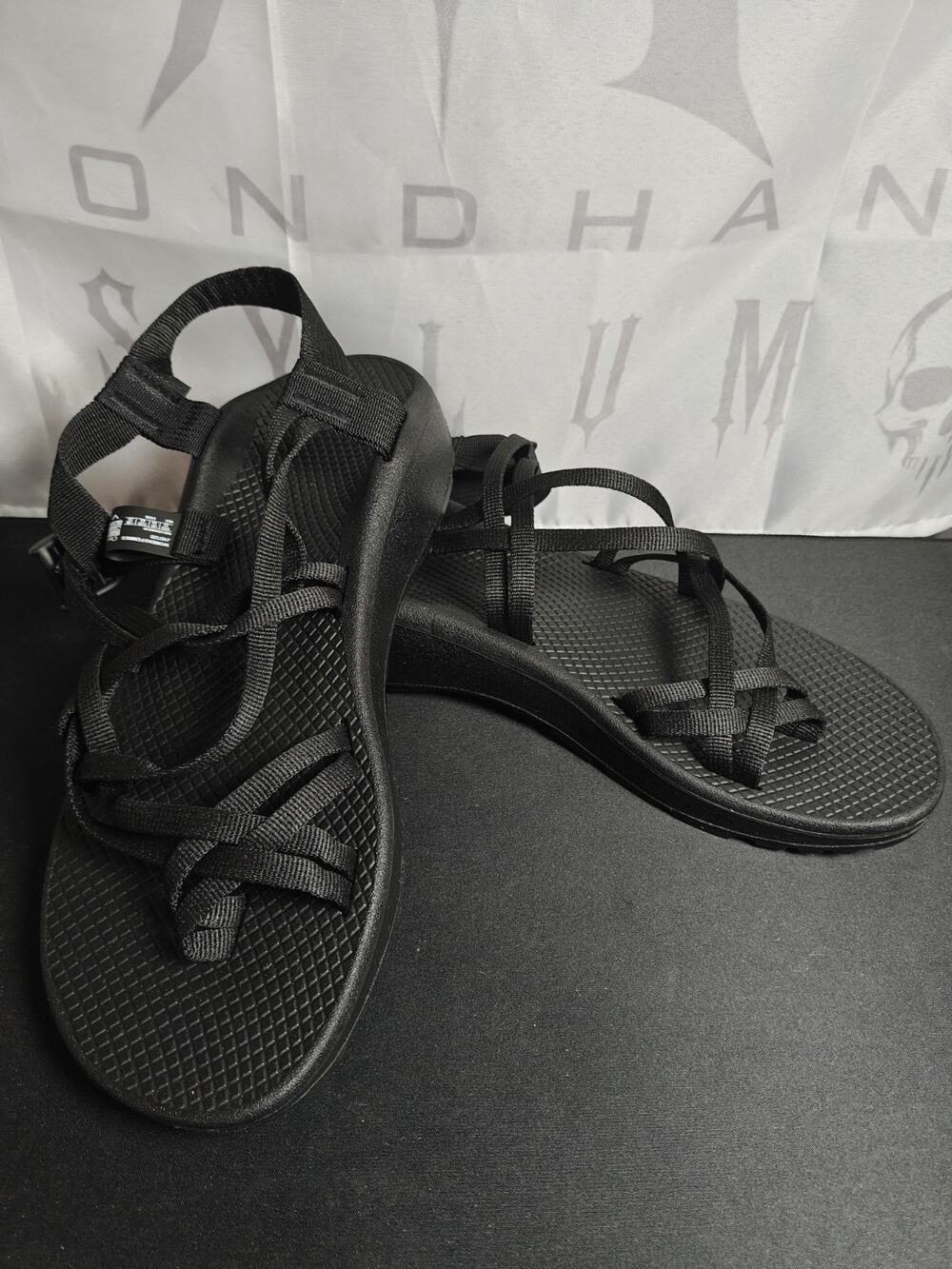 Chaco $95 Women's 12 / 43 Zx2 Black Sport Water Sandals New